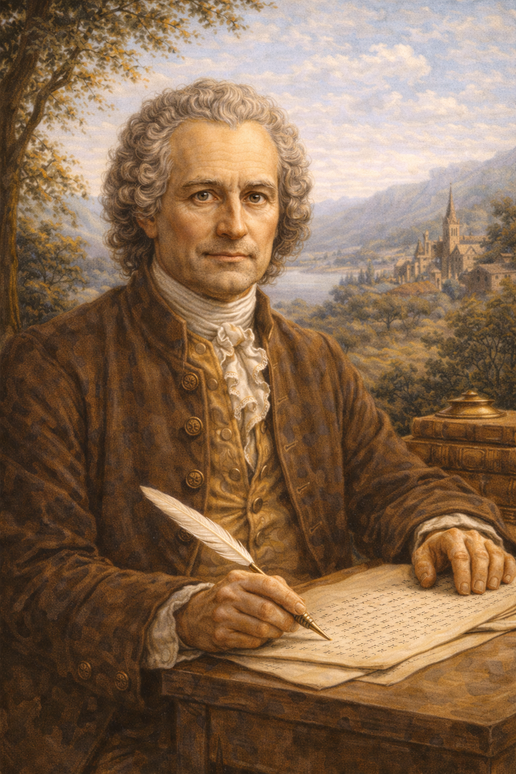 Portrait of Rousseau, Jean Jacques